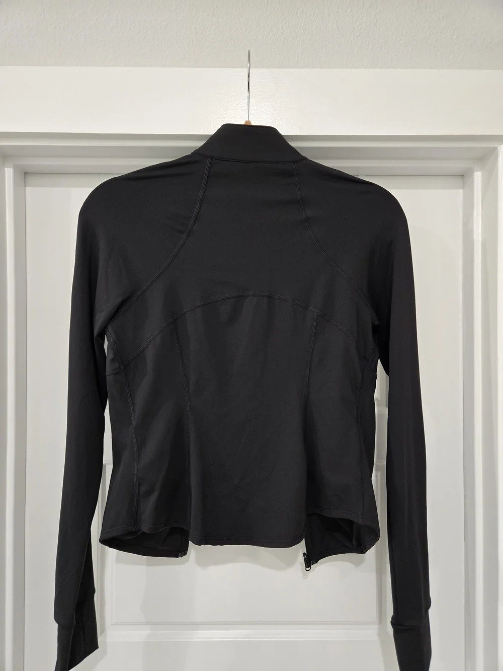 Halara Women’s Black Zip Up Active Jacket Long Sleeve Athletic Top Size Medium - Picture 3 of 6